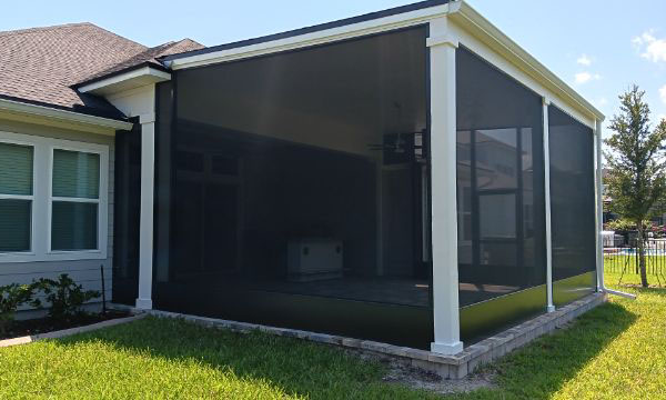 Pan Roof Screen Enclosure - Jacksonville FL